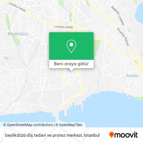 beylikdüzü diş tedavi ve protez merkezi harita