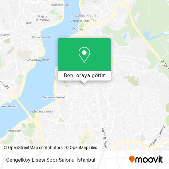 Çengelköy Lisesi Spor Salonu harita