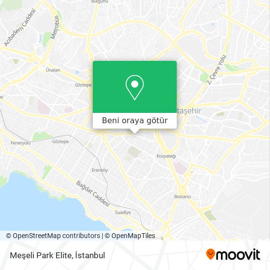 Meşeli Park Elite harita