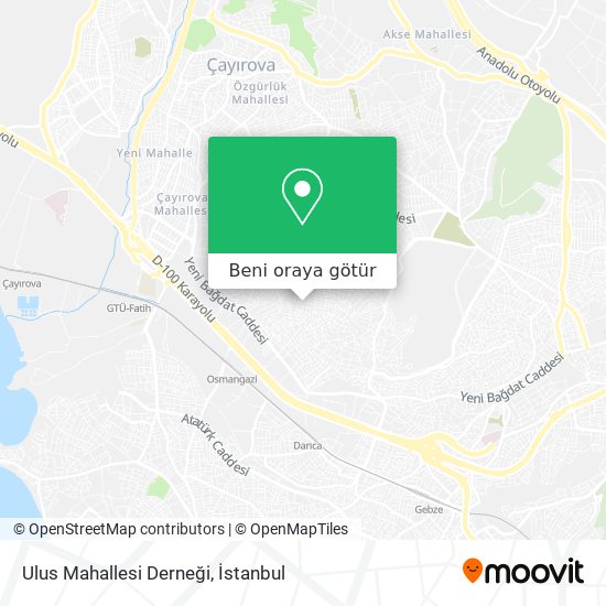 Ulus Mahallesi Derneği harita
