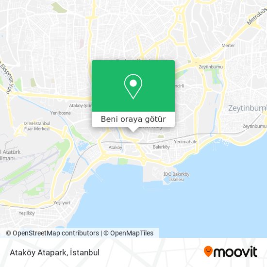 Ataköy Atapark harita