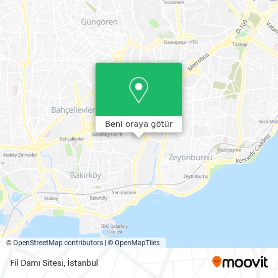 Fil Damı Sitesi harita