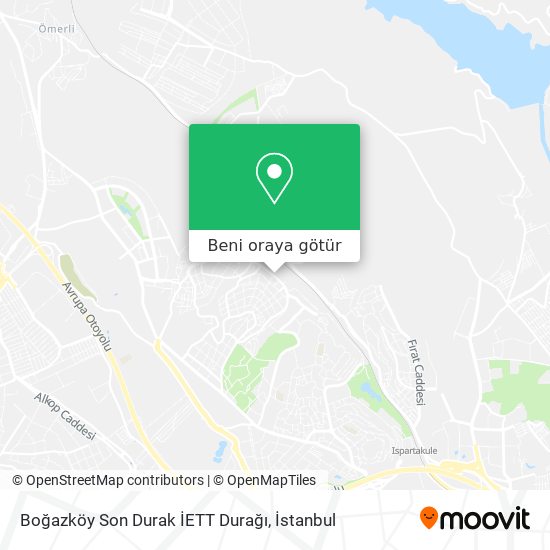 Boğazköy Son Durak İETT Durağı harita