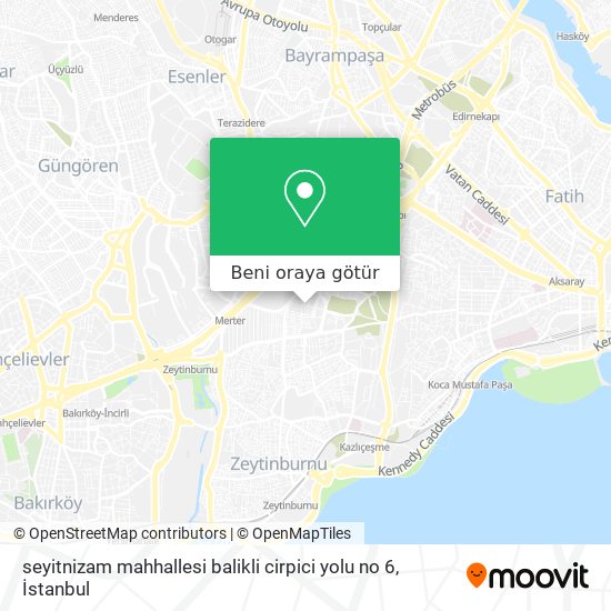 seyitnizam mahhallesi balikli cirpici yolu no 6 harita