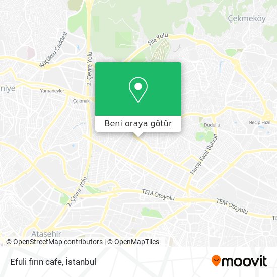 Efuli fırın cafe harita