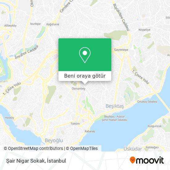 Şair Nigar Sokak harita