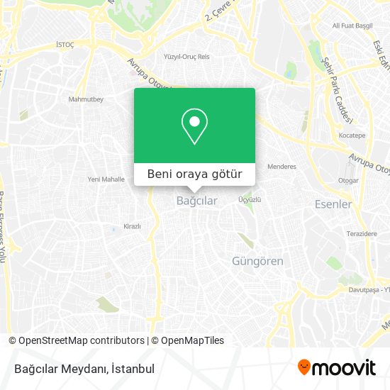 Bağcılar Meydanı harita