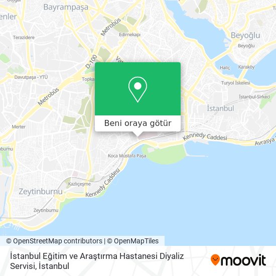 İstanbul Eğitim ve Araştırma Hastanesi Diyaliz Servisi harita