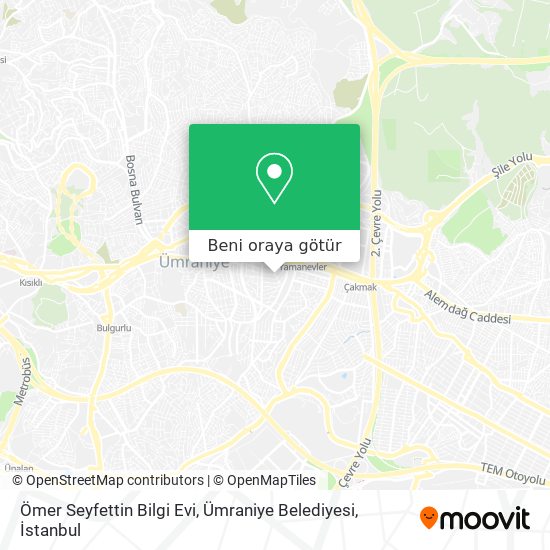 Ömer Seyfettin Bilgi Evi, Ümraniye Belediyesi harita