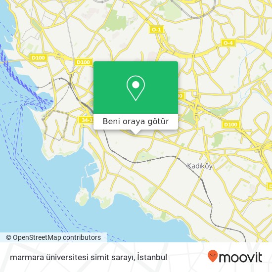 marmara üniversitesi simit sarayı harita