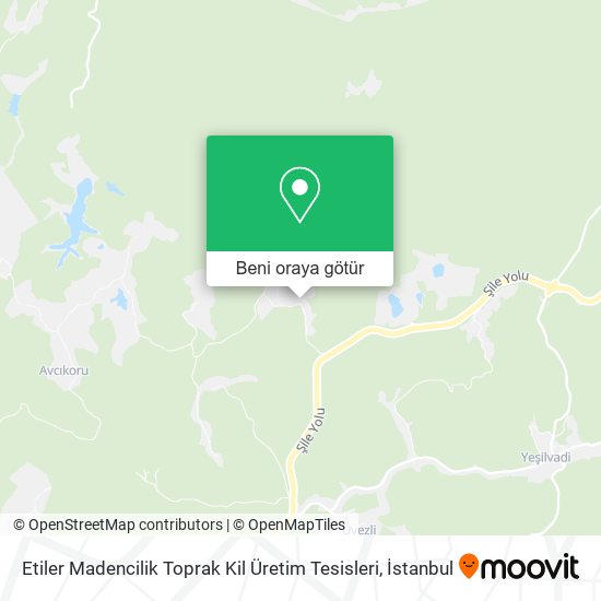 Etiler Madencilik Toprak Kil Üretim Tesisleri harita