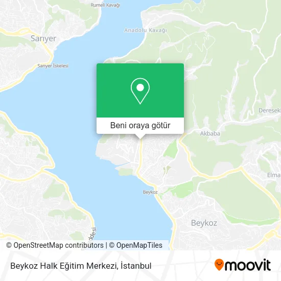 Beykoz Halk Eğitim Merkezi harita