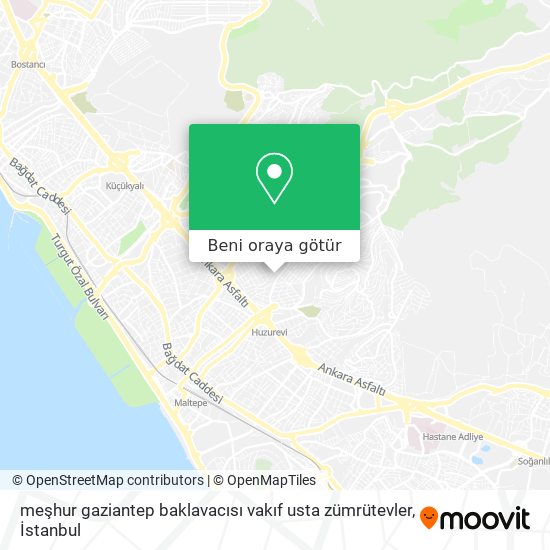 meşhur gaziantep baklavacısı vakıf usta zümrütevler harita