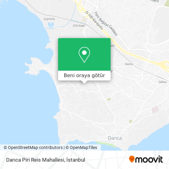 Darıca Piri Reis Mahallesi harita