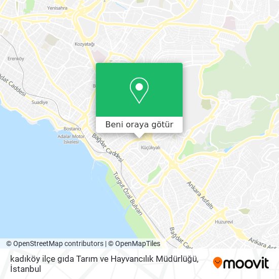 kadıköy ilçe gıda Tarım ve Hayvancılık Müdürlüğü harita