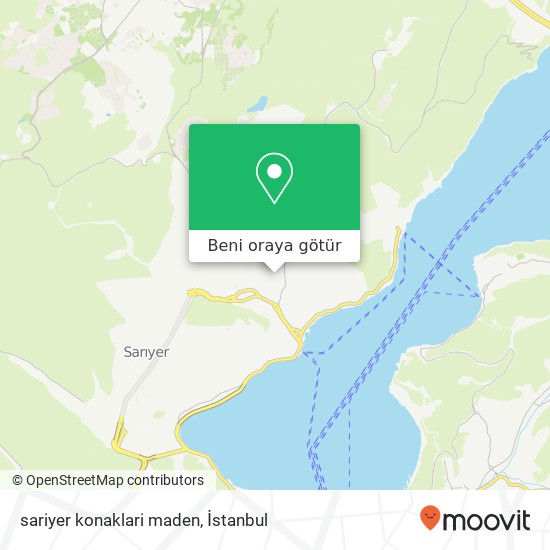 sariyer konaklari maden harita