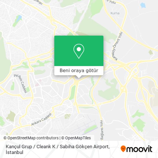 Kançul Grup / Cleank K / Sabiha Gökçen Airport harita