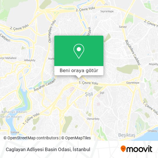 Caglayan Adliyesi Basin Odasi harita