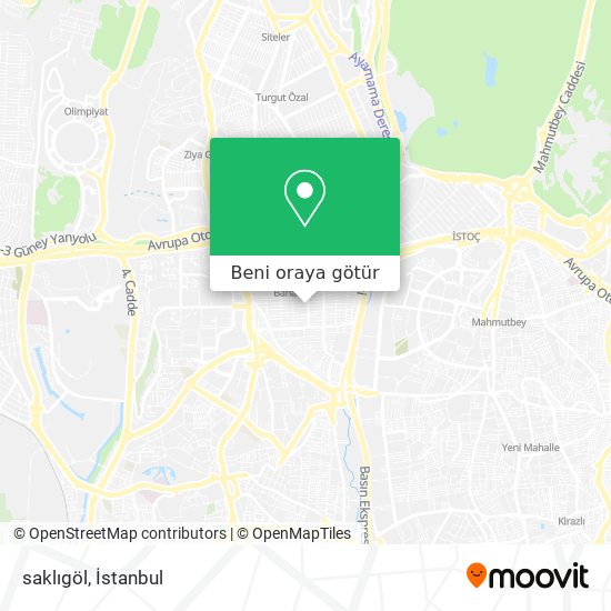 saklıgöl harita