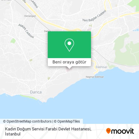 Kadın Doğum Servisi Farabi Devlet Hastanesi harita