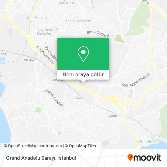 Grand Anadolu Sarayı harita