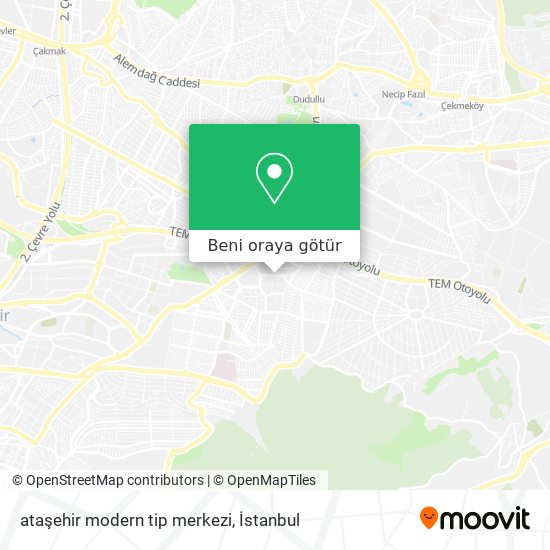 ataşehir modern tip merkezi harita