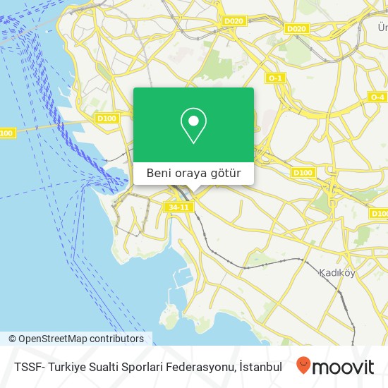 TSSF- Turkiye Sualti Sporlari Federasyonu harita