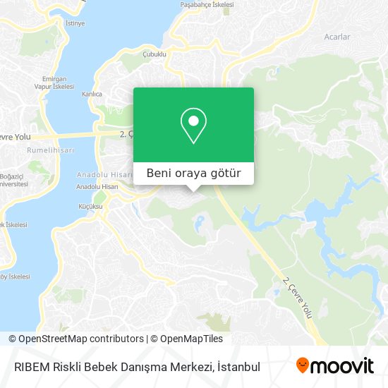 RIBEM Riskli Bebek Danışma Merkezi harita