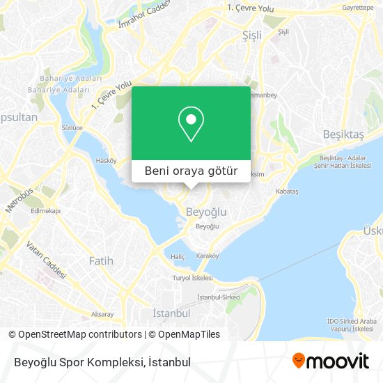 Beyoğlu Spor Kompleksi harita