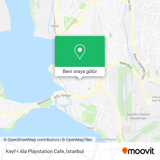 Keyf-I Ala Playstation Cafe harita