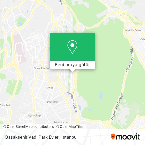 Başakşehir Vadi Park Evleri harita