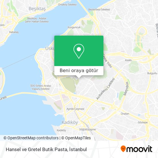 Hansel ve Gretel Butik Pasta harita