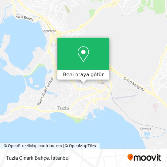 Tuzla Çınarlı Bahçe harita