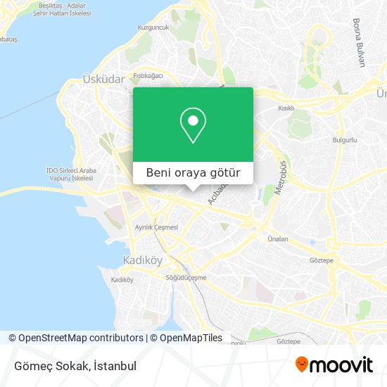 Gömeç Sokak harita