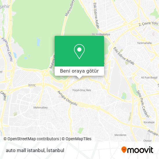 auto mall istanbul harita
