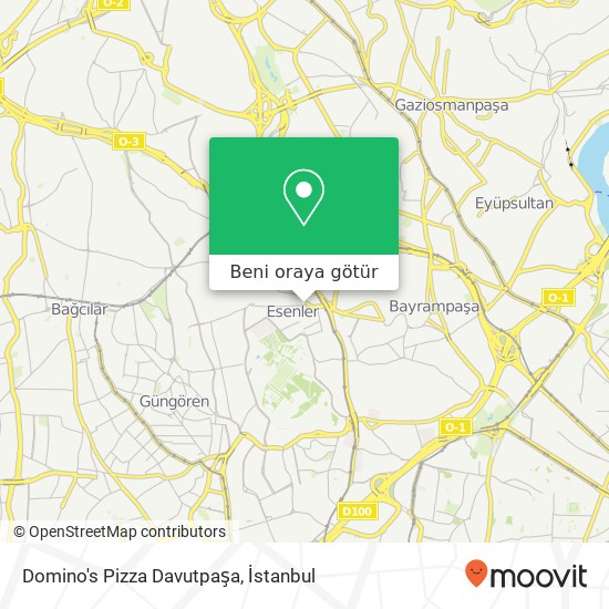 Domino's Pizza Davutpaşa harita