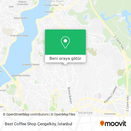 Best Coffee Shop Çengelköy harita
