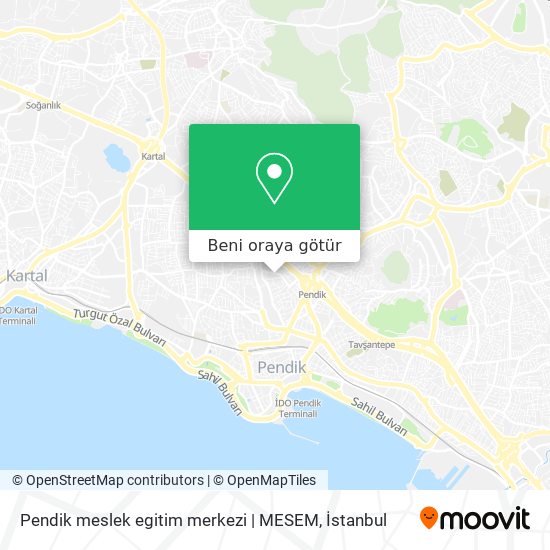 Pendik meslek egitim merkezi | MESEM harita