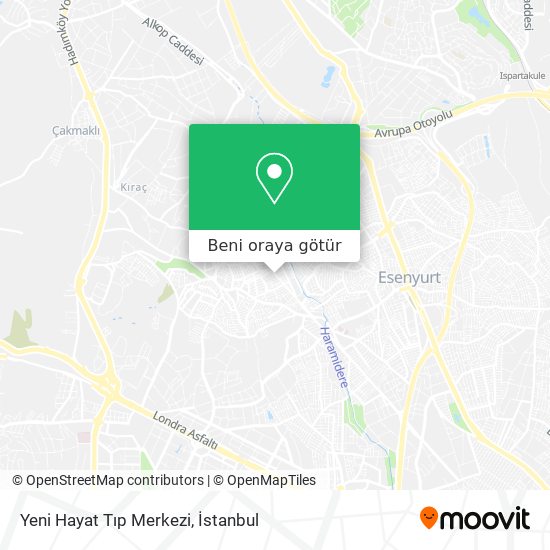 Yeni Hayat Tıp Merkezi harita