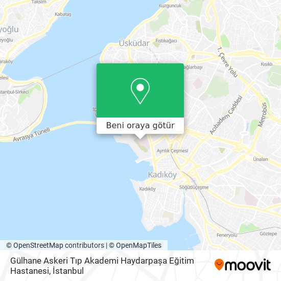 Gülhane Askeri Tıp Akademi Haydarpașa Eğitim Hastanesi harita