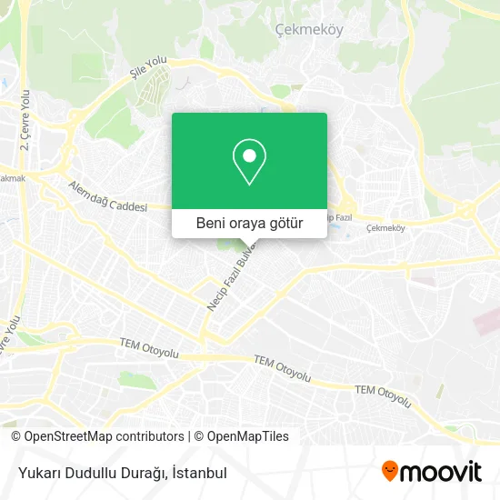 Yukarı Dudullu Durağı harita