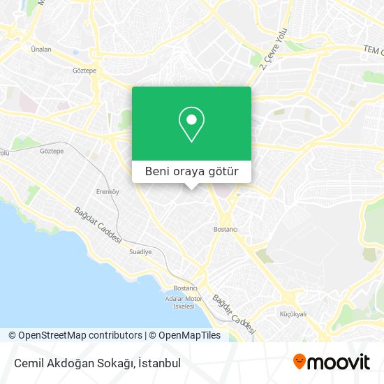 Cemil Akdoğan Sokağı harita