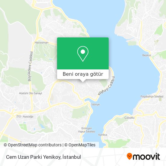 Cem Uzan Parki Yenikoy harita