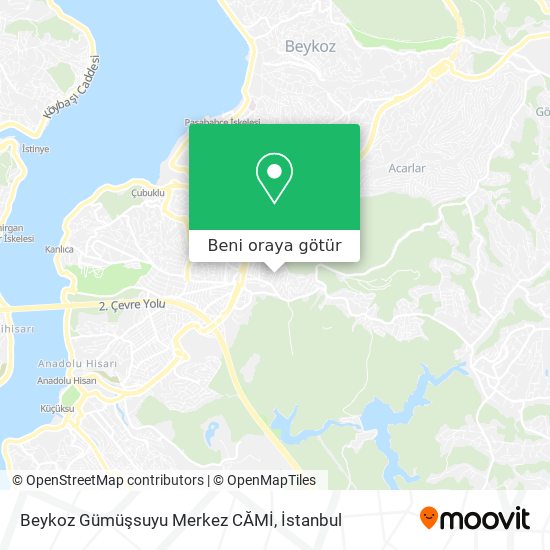 Beykoz Gümüşsuyu Merkez CĂMİ harita