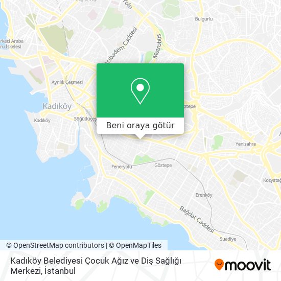 Kadıköy Belediyesi Çocuk Ağız ve Diş Sağlığı Merkezi harita