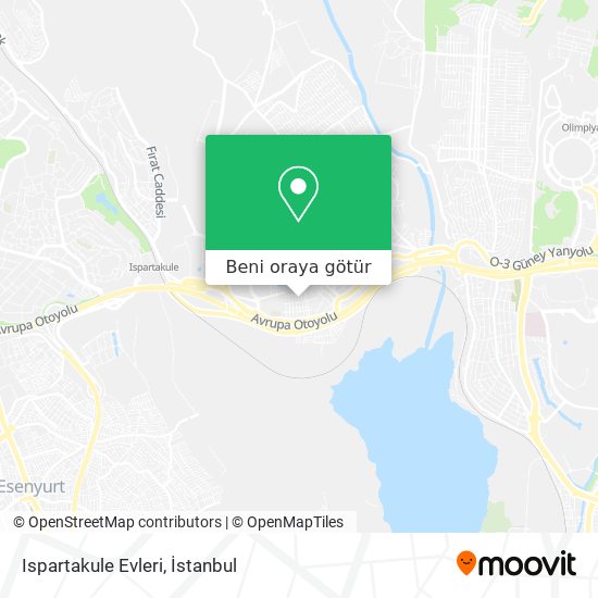 Ispartakule Evleri harita