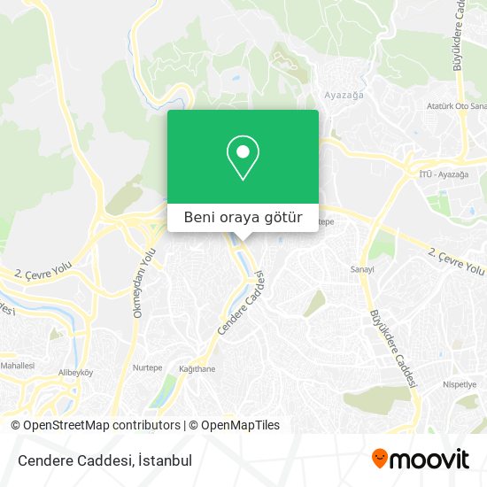 Cendere Caddesi harita