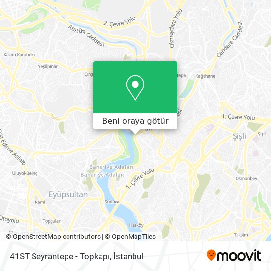 41ST Seyrantepe - Topkapı harita