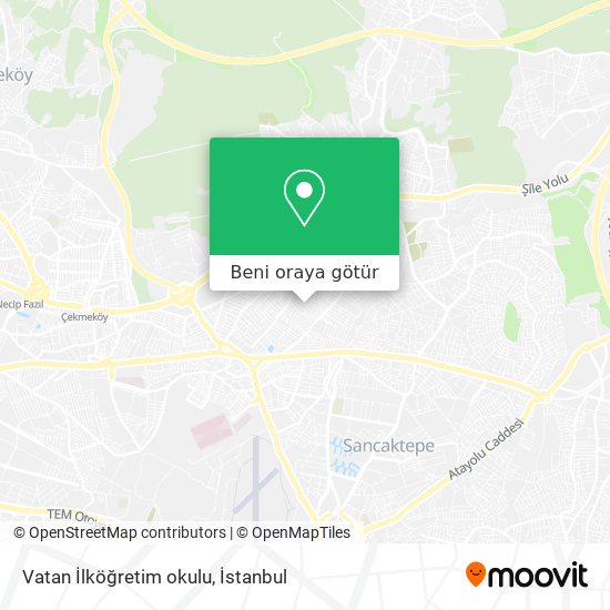 Vatan İlköğretim okulu harita