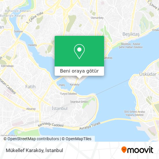 Mükellef Karaköy harita